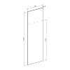 Έπιπλο εισόδου Ansia pakoworld καρυδί oak 210x44,7x175εκ