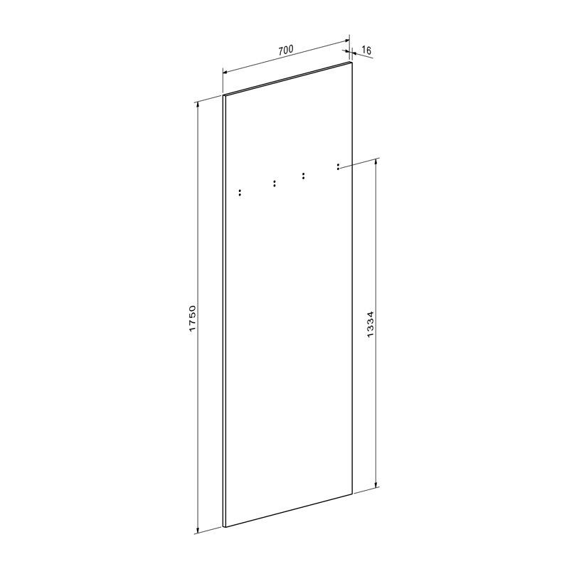 Έπιπλο εισόδου Ansia pakoworld καρυδί oak 210x44,7x175εκ
