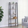 Βιβλιοθήκη Jebia pakoworld oak με μαύρο μέταλλο 56x37x172.2εκ