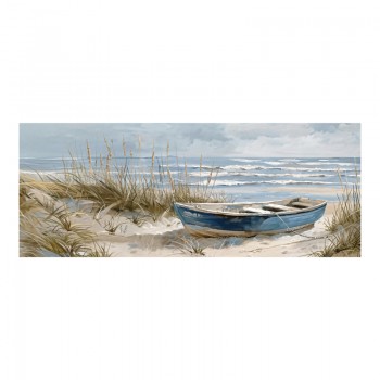 Πίνακας σε καμβά Barcu I Inart 150x3.5x60εκ