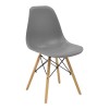 Τραπεζαρία με Καρέκλες Julita γκρι και Τραπέζι Julita μαύρο Φ80x73εκ Σετ 5τεμ