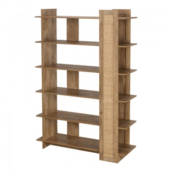 Βιβλιοθήκη Oslo pakoworld sonoma 100x32x146.5εκ
