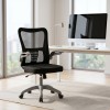 Καρέκλα γραφείου εργασίας Annalise pakoworld μαύρο mesh 57x53x100εκ