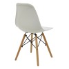 Τραπεζαρία με Καρέκλες Julita λευκό και Τραπέζι Natali λευκό 80x80x76εκ Σετ 5τεμ