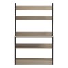 Επιδαπέδια ραφιέρα Oranis pakoworld sonoma-μαύρο 105x38x165εκ