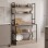 Επιδαπέδια ραφιέρα Oranis pakoworld sonoma-μαύρο 105x38x165εκ