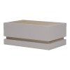Τραπέζι σαλονιού Wendo pakoworld taupe-sonoma 97x60x40εκ