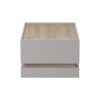 Τραπέζι σαλονιού Wendo pakoworld taupe-sonoma 97x60x40εκ