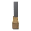 Σύνθετο σαλονιού Tilveo pakoworld oak-ανθρακί 230x41.5x180εκ