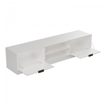 Έπιπλο τηλεόρασης Lemardo pakoworld λευκό 180x40x40εκ