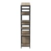 Επιδαπέδια ραφιέρα Ranea pakoworld sonoma-μαύρο 85x32x150εκ
