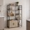 Επιδαπέδια ραφιέρα Ranea pakoworld sonoma-μαύρο 85x32x150εκ