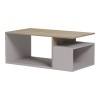 Τραπέζι σαλονιού Wendo pakoworld taupe-sonoma 91x37x50εκ