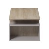 Τραπέζι σαλονιού Wendo pakoworld taupe-sonoma 91x37x50εκ