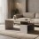 Τραπέζι σαλονιού Wendo pakoworld taupe-sonoma 91x37x50εκ