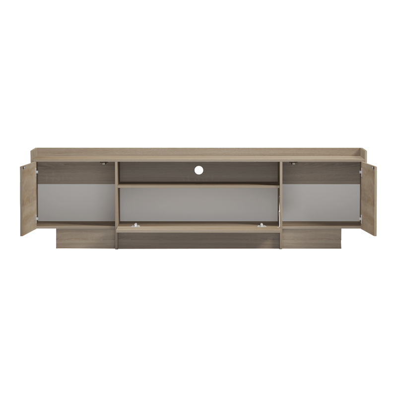 Έπιπλο τηλεόρασης Derden pakoworld sonoma 197x38x58εκ