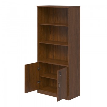 Βιβλιοθήκη γραφείου επαγγελματική Fesialo pakoworld wenge 80x40x180εκ