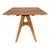 Τραπέζι Cadrada pakoworld teak ξύλο σε φυσική απόχρωση 80x80x76εκ