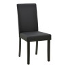 Καρέκλα Zeben pakoworld μαύρο PU με πόδι μαύρο rubberwood 43,5x55,5x93,5εκ