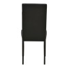 Καρέκλα Zeben pakoworld μαύρο PU με πόδι μαύρο rubberwood 43,5x55,5x93,5εκ