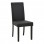 Καρέκλα Zeben pakoworld μαύρο PU με πόδι μαύρο rubberwood 43,5x55,5x93,5εκ
