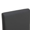 Καρέκλα Zeben pakoworld μαύρο PU με πόδι μαύρο rubberwood 43,5x55,5x93,5εκ