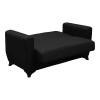 Καναπές Κρεβάτι Modesto pakoworld διθέσιος με αποθηκευτικό χώρο ανθρακί ύφασμα 155x84x83εκ