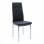 Καρέκλα Parker pakoworld μαύρο PU με πόδι χρωμίου 41x48x96εκ