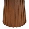 Τραπέζι Franzel pakoworld sintered stone σε όψη μαρμάρου-mdf σε φυσική απόχρωση Φ120x75εκ