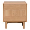 Κομοδίνο Jenfia pakoworld mdf σε φυσική απόχρωση 48x39x50,5εκ