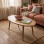 Τραπέζι σαλονιού Sartori pakoworld oak 90x45x43εκ