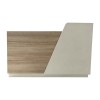 Γραφείο reception Kalu pakoworld σε oak-μπεζ απόχρωση 160x60x105εκ