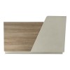 Γραφείο reception Kalu pakoworld σε oak-μπεζ απόχρωση 180x60x105εκ