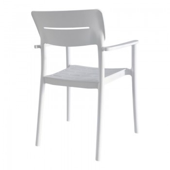Πολυθρόνα Pilma pakoworld λευκό PP 57x54x82εκ