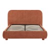 Κρεβάτι Salena pakoworld terracotta ύφασμα 160x200εκ