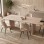 Τραπέζι Releno pakoworld sintered stone σε όψη τραβερτίνας 180x90x75εκ