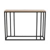 Κονσόλα Cansbia pakoworld oak με μαύρο μέταλλο 100x25x75εκ