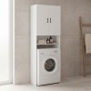 Έπιπλο πλυντηρίου Tzelio pakoworld λευκό 65x30x180εκ