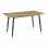 Τραπέζι Loza pakoworld sonoma MDF με μαύρο μεταλλικό πόδι 140x80x73εκ