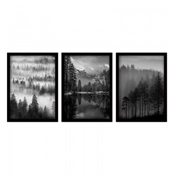 Πίνακας σε MDF PWF-0497 pakoworld  ψηφιακή εκτύπωση τρίπτυχο