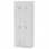 Ντουλάπα και Πατάρι Warner pakoworld τρίφυλλη λευκό 90x46.5x240εκ