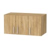 Ντουλάπα και Πατάρι Warner pakoworld τρίφυλλη sonoma 90x46.5x240εκ