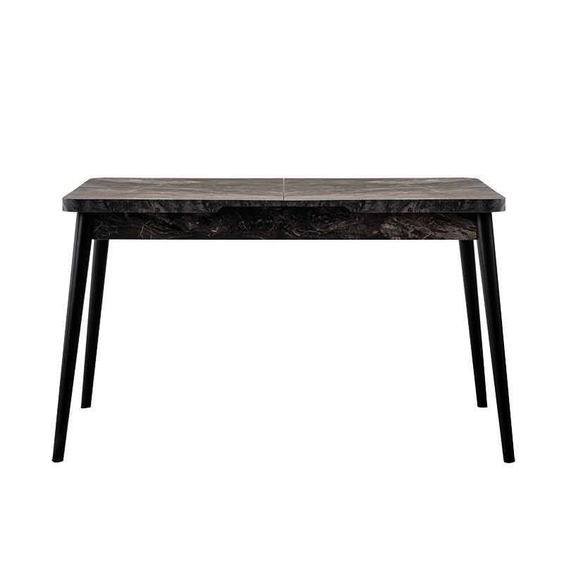 Τραπέζι Secilia pakoworld επεκτεινόμενο μαύρο-ανθρακί 120-150x75x74εκ