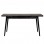 Τραπέζι Secilia pakoworld επεκτεινόμενο μαύρο-ανθρακί 120-150x75x74εκ
