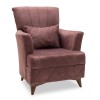 Πολυθρόνα-μπερζέρα Lalezar pakoworld ύφασμα σάπιο μήλο antique 76x86x91εκ