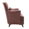 Πολυθρόνα-μπερζέρα Lalezar pakoworld ύφασμα σάπιο μήλο antique 76x86x91εκ