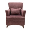 Πολυθρόνα-μπερζέρα Lalezar pakoworld ύφασμα σάπιο μήλο antique 76x86x91εκ