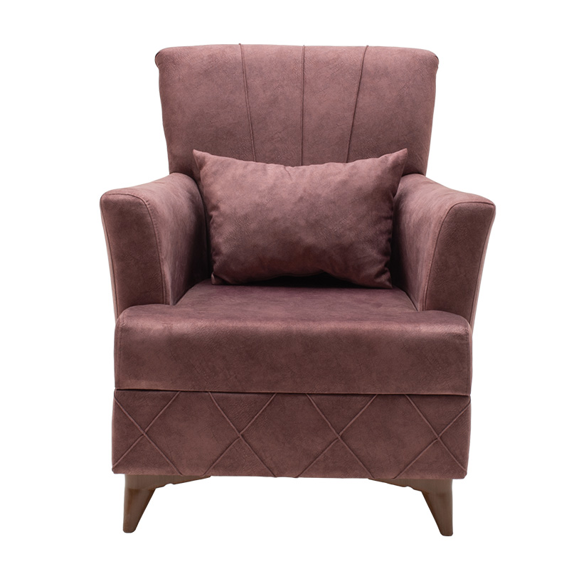 Πολυθρόνα-μπερζέρα Lalezar pakoworld ύφασμα σάπιο μήλο antique 76x86x91εκ