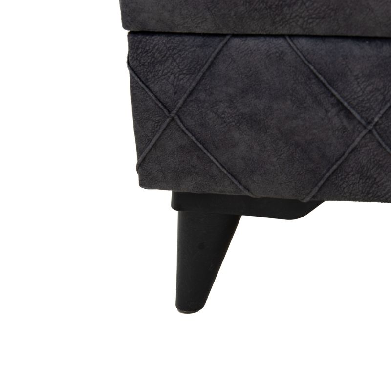 Πολυθρόνα-μπερζέρα Lalezar pakoworld ύφασμα ανθρακί antique 76x86x91εκ