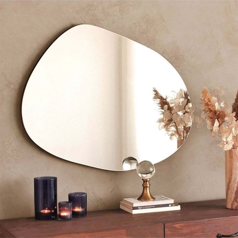 Καθρέπτης Drop pakoworld μαύρο 75x2x55εκ